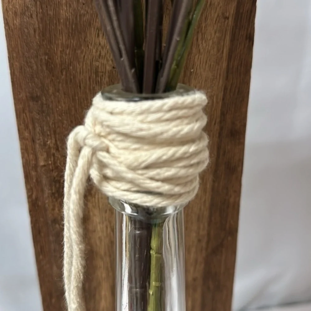 One of a kinda guitar base hand made‎ faux flowers with faux feathers brown